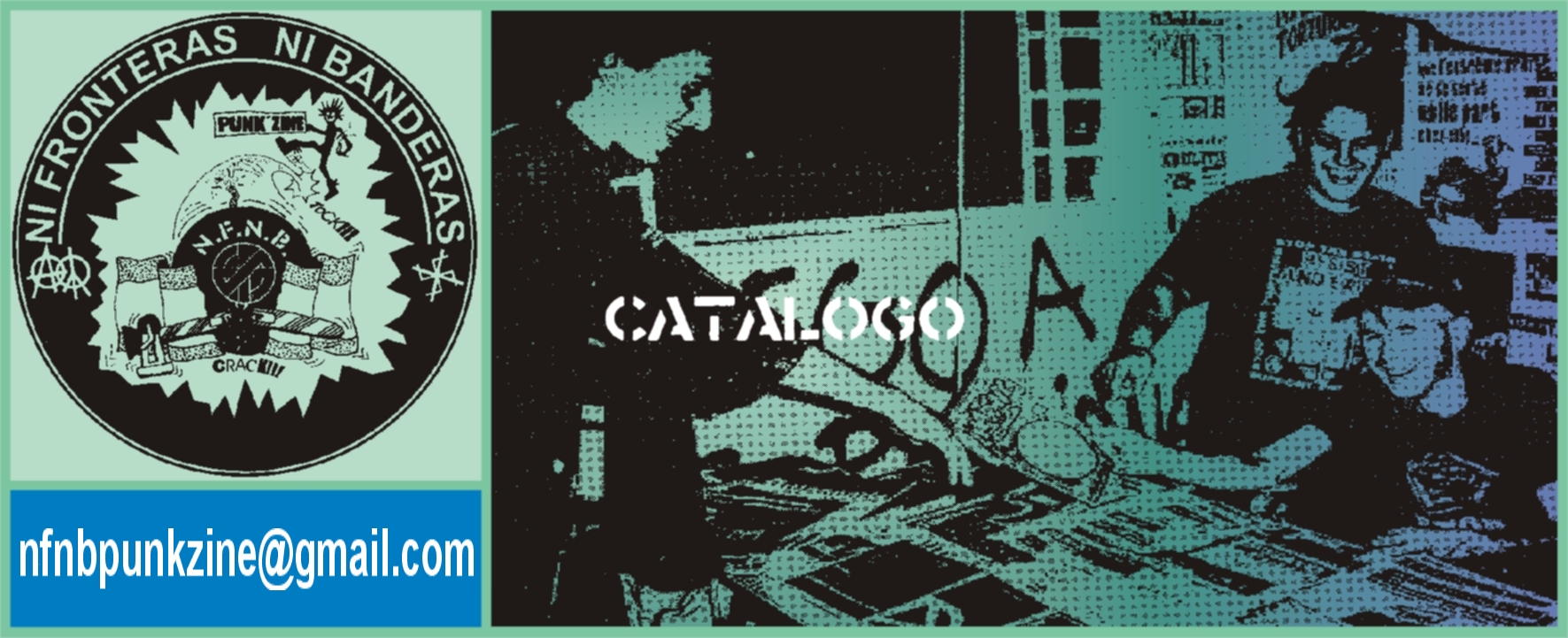 Catálogo de productos del Punkzine Ni Fronteras Ni Banderas